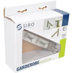 Siro Kleingarderobe 2336 Edelstahl Feingeschliffen Länge 173 Mm -Wenko Astra Geschaft 409993 3567 3