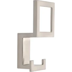 Siro Huthaken 2434 Metall Edelstahlfarbig Glänzend Lochabstand 24 Mm