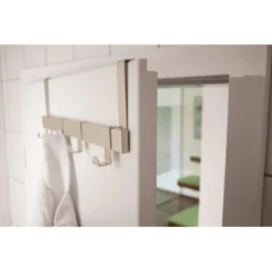 Siro Türgarderobe 1443 Metall Nickel Matt Länge 404 Mm 4 Haken -Wenko Astra Geschaft 423439 3567 7AW