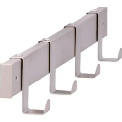 Siro Hakenleiste 1444 Metall Nickel Matt Länge 404 Mm 4 Haken -Wenko Astra Geschaft 423441 3567 3