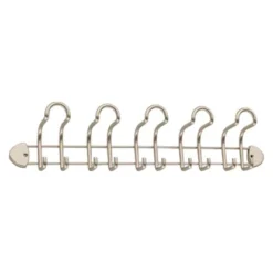 Siro Hakenleiste 1464 Metall Nickel Matt Länge 562 Mm 10 Haken -Wenko Astra Geschaft 423497 3567