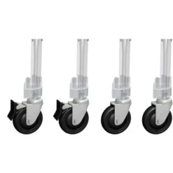 Eurobox-System Einsteckrollen-Set Outdoor Anthrazit 4 Stück