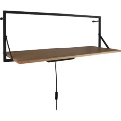 Mirrors & More Metall-Wandregal Becky Mit LED-Stripe 10,5 W 30 X 90 X 30 Cm -Wenko Astra Geschaft 4251820301747 11006800 03