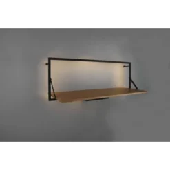 Mirrors & More Metall-Wandregal Becky Mit LED-Stripe 10,5 W 30 X 90 X 30 Cm -Wenko Astra Geschaft 4251820301747 11006800 09