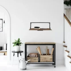 Mirrors & More Metall-Wandregal Becky Mit LED-Stripe 10,5 W 30 X 90 X 30 Cm -Wenko Astra Geschaft 4251820301747 11006800 10