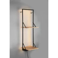 Mirrors & More Metall-Wandregal Becky Mit LED-Stripe 10,5 W 94 X 32 X 30 Cm -Wenko Astra Geschaft 4251820301754 11006800 05