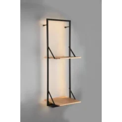 Mirrors & More Metall-Wandregal Becky Mit LED-Stripe 10,5 W 94 X 32 X 30 Cm -Wenko Astra Geschaft 4251820301754 11006800 06