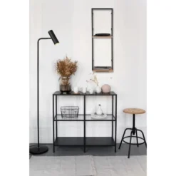 Mirrors & More Metall-Wandregal Becky Mit LED-Stripe 10,5 W 94 X 32 X 30 Cm -Wenko Astra Geschaft 4251820301754 11006800 08