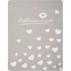 Magma Kuscheldecke Lieblingsmensch Taupe 150 Cm X 200 Cm