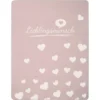 Magma Kuscheldecke Lieblingsmensch Rosa 150 Cm X 200 Cm
