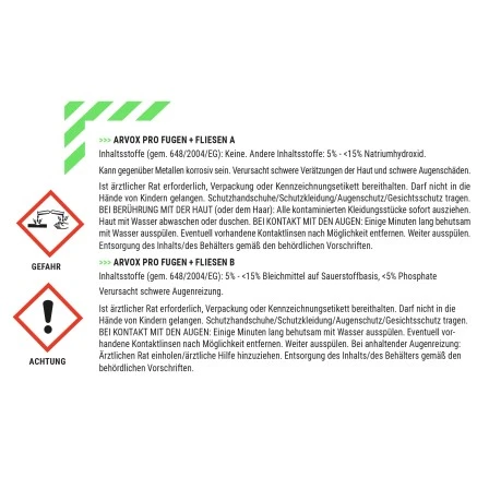 Arvox Pro Reiniger Fugen + Fliesen 1 L 2 Arvox Pro Reiniger Fugen + Fliesen 1 L – Bild 2