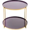 Kayoom Beistelltisch Tessa Lila-Gold 48 Cm X 57 Cm