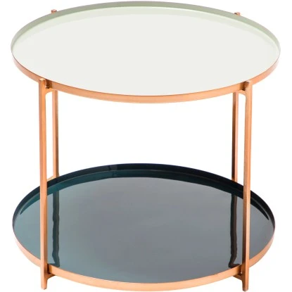 Kayoom Beistelltisch Tessa Grün-Gold 40 Cm X 50 Cm 1 Kayoom Beistelltisch Tessa Grün-Gold 40 Cm X 50 Cm