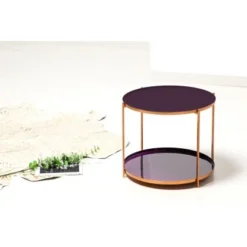 Kayoom Beistelltisch Tessa Lila-Gold 40 Cm X 50 Cm 5 Kayoom Beistelltisch Tessa Lila-Gold 40 Cm X 50 Cm -Wenko Astra Geschaft 427404 4842 1