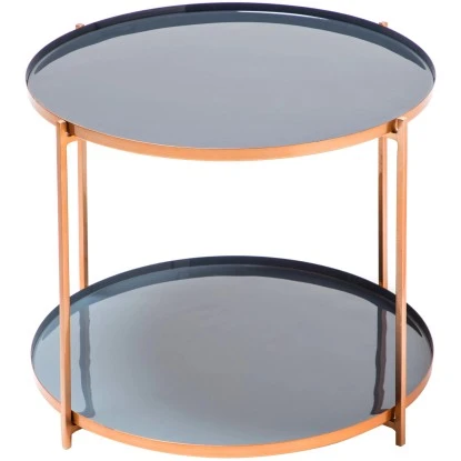 Kayoom Beistelltisch Tessa Blau-Gold 40 Cm X 50 Cm 1 Kayoom Beistelltisch Tessa Blau-Gold 40 Cm X 50 Cm