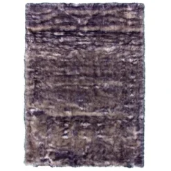 Kayoom Schaffell Imitat Crown 110 Weiß-Lila 160 Cm X 230 Cm