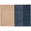Schöner Wohnen Sauberlaufmatte Manhattan 67 Cm X 100 Cm Streifen Dunkelblau