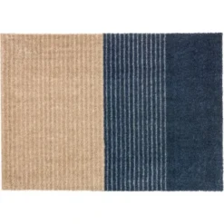 Schöner Wohnen Sauberlaufmatte Manhattan 67 Cm X 100 Cm Streifen Dunkelblau