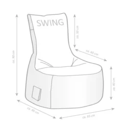 Sitting Point Sitzsack Swing Modo Tap 300 L Schwarz -Wenko Astra Geschaft 496 2256 swingbemassung 10 2