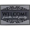 ASTRA-Kollektion Sauberlaufmatte Homelike Welcome Grau 50 Cm X 70 Cm