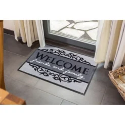 ASTRA-Kollektion Sauberlaufmatte Homelike Welcome Grau 50 Cm X 70 Cm -Wenko Astra Geschaft 49739 3662 1676040004040 2