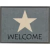 ASTRA-Kollektion Sauberlaufmatte Homelike Stern Grau Welcome 50 Cm X 70 Cm