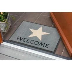 ASTRA-Kollektion Sauberlaufmatte Homelike Stern Grau Welcome 50 Cm X 70 Cm -Wenko Astra Geschaft 50174 3662 1676040054040 2