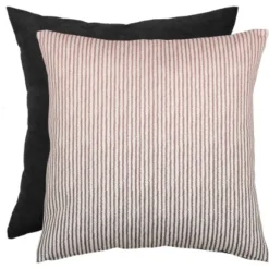 Kissen Handlett Rose-Schwarz 45 Cm X 45 Cm