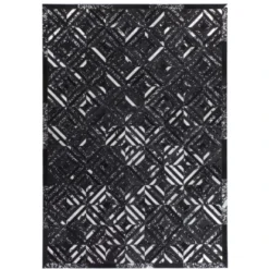 Teppich Masque 610 Schwarz-Silber 120 Cm X 170 Cm