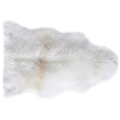 Schaffell Echtfell Naturweiß 60 Cm X 85 Cm