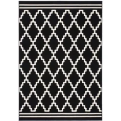 Teppich Retro 410 Schwarz-Elfenbein 200 Cm X 290 Cm