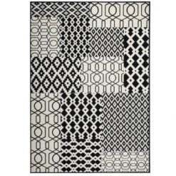 Teppich Retro 510 Multicolor-Schwarz 160 Cm X 230 Cm