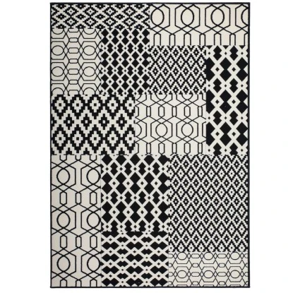 Teppich Retro 510 Multicolor-Schwarz 160 Cm X 230 Cm 1 Teppich Retro 510 Multicolor-Schwarz 160 Cm X 230 Cm