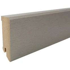 Praktikus Sockelleiste White & Black Cubica Edelstahl 240 X 6 X 1,8 Cm