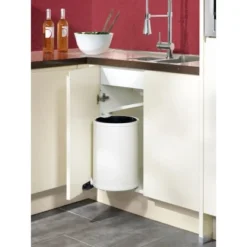 Einbau-Mülleimer 15 L Rund Weiß -Wenko Astra Geschaft 594986 picture1