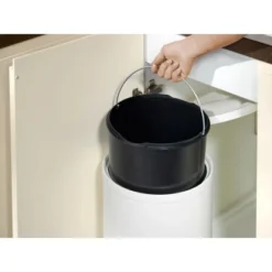 Einbau-Mülleimer 15 L Rund Weiß -Wenko Astra Geschaft 594986 picture3