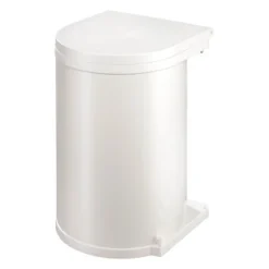 Einbau-Mülleimer 15 L Rund Weiß