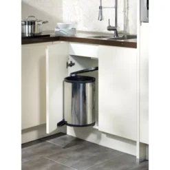 Einbau-Mülleimer 15 L Rund Edelstahl -Wenko Astra Geschaft 602385 picture1