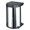 Einbau-Mülleimer 15 L Rund Edelstahl