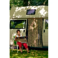 Türvorhang Flauschi Braun-Beige 60 Cm X 180 Cm