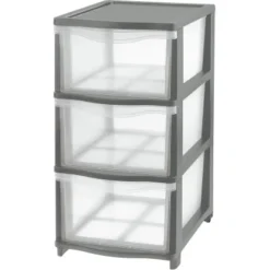 Tontarelli Schubladenbox Cover Line Anthrazit 3 Schubladen 27 Cm X 44 Cm X 37 Cm