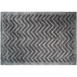 Kayoom Teppich Luxury 410 Grau-Anthrazit 120 Cm X 170 Cm