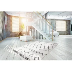 Kayoom Teppich Agadir 310 Weiß-Schwarz 120 Cm X 170 Cm -Wenko Astra Geschaft 6612335 4842 kuo2s120170 2