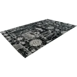 Kayoom Teppich River 150 Schwarz-Grau 120 Cm X 170 Cm -Wenko Astra Geschaft 6761446 4842 k92rw120170 5