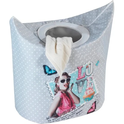 Wenko Wäschesammler & -korb Crazy Love 53 L 54 Cm X 57 Cm X 33 Cm 2 Wenko Wäschesammler & -korb Crazy Love 53 L 54 Cm X 57 Cm X 33 Cm – Bild 2