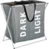 Wenko Wäschesammler & -korb Duo Grau 120 L 57 Cm X 59 Cm X 38 Cm