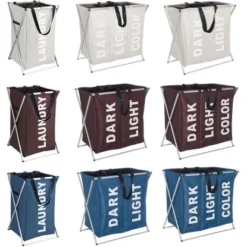 Wenko Wäschesammler & -korb Trio 130 L Grau 57 Cm X 63 Cm X 38 Cm -Wenko Astra Geschaft 680411 1068 2