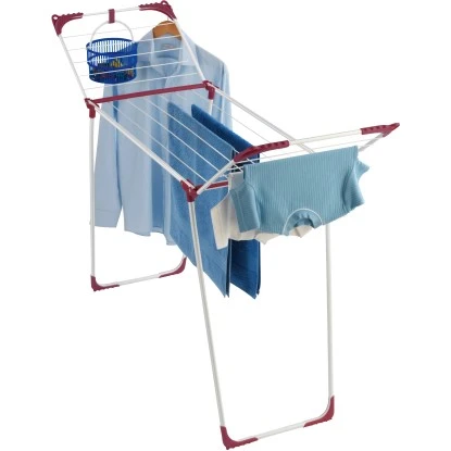Wenko Wäscheständer Summer Dry Weiß-Pink 76 Cm X 153 Cm X 46 Cm 2 Wenko Wäscheständer Summer Dry Weiß-Pink 76 Cm X 153 Cm X 46 Cm – Bild 2