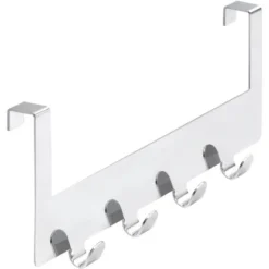 Siro Türgarderobe 1977 Metall Chrom Glänzend Länge 255 Mm 4 Haken 8 Siro Türgarderobe 1977 Metall Chrom Glänzend Länge 255 Mm 4 Haken -Wenko Astra Geschaft 689267 3567 3