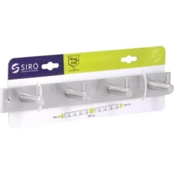 Siro Hakenleiste 1890 Edelstahl Länge 322 Mm 4 Haken 12 Siro Hakenleiste 1890 Edelstahl Länge 322 Mm 4 Haken -Wenko Astra Geschaft 689280 3567 5